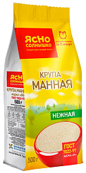 Манная крупа ЯСНО СОЛНЫШКО м/у 500г