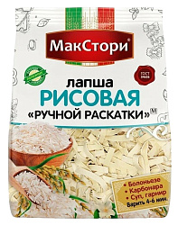 Мак.изделия МАКСТОРИ Лапша рисовая ручной раскатки м/у 250г