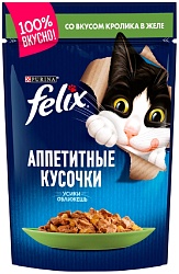 Корм для кошек ФЕЛИКС с кроликом в желе 85г