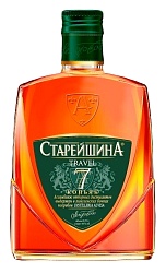 Коньяк СТАРЕЙШИНА Тревел фляга 7 лет 40% ст/б 0.25л