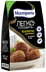 Котлеты МИСТРАЛЬ гречневые с грибами и чиа 230г