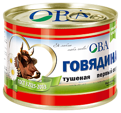 Говядина тушеная ОВА Дейма в/с ГОСТ ж/б 525г