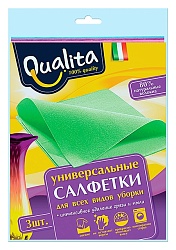 Салфетка КВАЛИТА вискоза 3шт