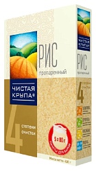 Рис ЧИСТАЯ КРУПА пропаренный карт/уп 5*80г