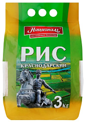 Рис НАЦИОНАЛЬ Краснодарский круглозерный м/у 3кг