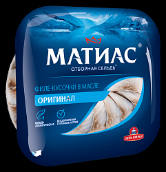 Сельдь САНТА БРЕМОР Матиас филе кусочки 200г