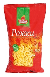 Мак.изделия СЕМЕЙНЫЙ ГАРНИР Рожки №52 м/у 800г