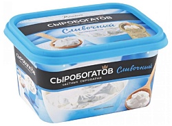Сыр плавленый СЫРОБОГАТОВ сливочный бзмж 50% ванна 400г