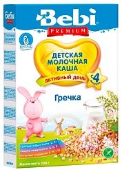 Каша БЕБИ ПРЕМИУМ гречневая молочная бзмж карт/уп 200г