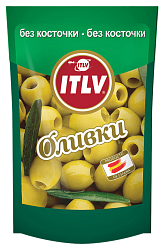 Оливки ИТЛВ зеленые без косточки м/у 195г
