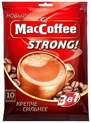 Кофе МАК КОФЕ СТРОНГ растворимый 3в1 10пак*16г