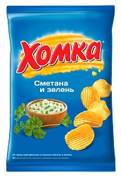 Чипсы ХОМКА сметана с зеленью м/у 38г