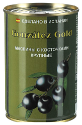 Маслины ГОНЗАЛЕЗ крупные с/к ж/б 425г