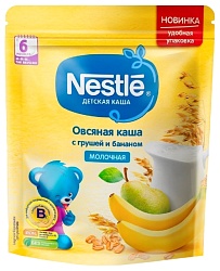 Каша НЕСТЛЕ овсяная груша банан молочная бзмж м/у 220г