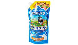 Сгущенное молоко АЛЕКСЕЕВСКОЕ ГОСТ бзмж д/пак 650г