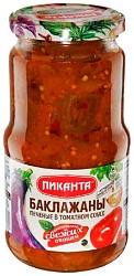 Баклажаны ПИКАНТА Печеные в том.соусе ст/б 520г
