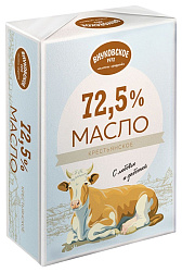 Масло сливочное ВНУКОВСКОЕ Крестьянское 72.5% 180г