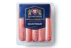 Сосиски ОМСКИЙ БЕКОН молочные 480г
