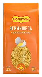 Мак.изделия РОЛЛТОН Вермишель яичная для супов 400г
