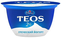 Йогурт САВУШКИН Теос натуральный бзмж 2% 140г