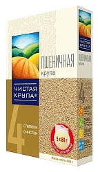 Пшеничная крупа ЧИСТАЯ КРУПА карт/уп 5*80г