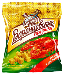 Сухарики ВОРОНЦОВСКИЕ раки укроп 40г