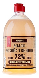 Жидкое мыло хозяйственное АУРА ЧИСТОТЫ универсальное 72% 1000мл