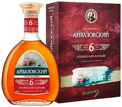 Коньяк АЙВАЗОВСКИЙ 6 лет 40% ПК 0.5л