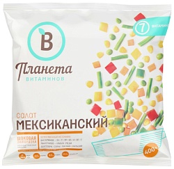 Салат ПЛАНЕТА ВИТАМИНОВ Мексиканский с/м 400г