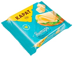 Сыр плавленый КАРАТ Янтарь бзмж 25% 130г