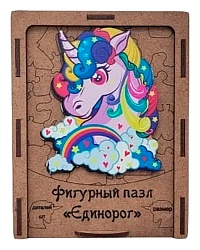 Фигурный пазл АПИЛКА Единорог арт.ФДП02