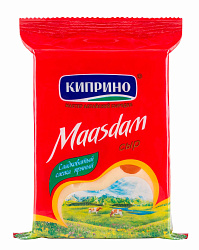 Сыр КИПРИНО Маасдам бзмж 45% 200г