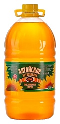 Масло подсолнечное АЛТАЙСКОЕ нерафинир 1сорт 5л