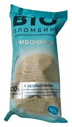 Мороженое БИО ПЛОМБИР с пробиотиками бзмж 80г