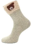 Носки женские ХОББИ ЛАЙН пуховые бежевые р.36-40 арт.7806-6