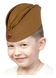 Пилотка КАРНАВАЛ Хаки с металлической звездой