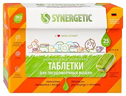 Таблетки для ПММ СИНЕРГЕТИК биоразлагаемые 25шт
