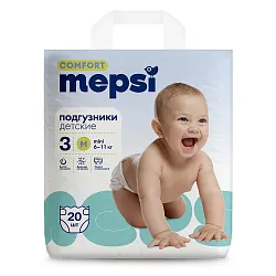 Подгузники МЕПСИ Комфорт М 6-11кг 20шт