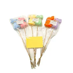 Декор пасхальный СФЕРА Кролики бархатные 2шт арт.3-0740-3