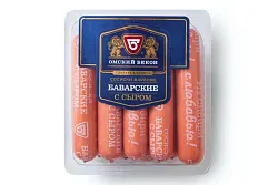 Сосиски ОМСКИЙ БЕКОН Баварские с сыром 480г
