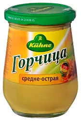 Горчица КЮНЕ средне-острая cт/б 250г