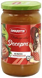 Десерт ПИКАНТА из яблок с клубникой ст/б 370г