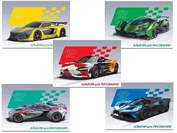 Альбом для рисования ЭКО Автоспорт А4 12л арт.12А4С