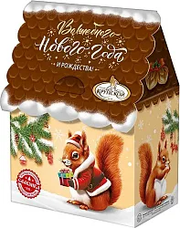 Новогодний подарок СЛАВЯНКА Белочка от Фабрики Крупской карт/уп 240г
