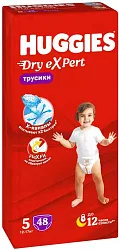Подгузники-трусики ХАГГИС Драй Эксперт 5 12-17кг 48шт