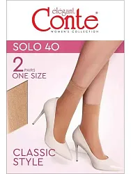 Носки КОНТЕ Соло 40ден натурал 2 пары