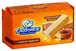 Вафли СЛАДОНЕЖ с вареной сгущенкой 170г