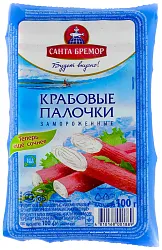 Крабовые палочки САНТА БРЕМОР с/м 100г