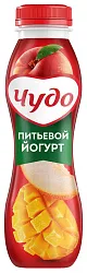 Йогурт ЧУДО персик манго дыня бзмж 1.9% 260г