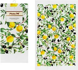 Полотенце кухонное НАТАМ Лимоны и маслины 38*63см арт.PVT06001